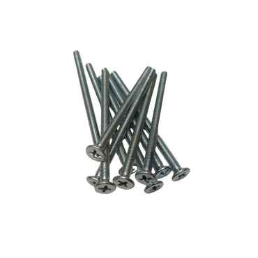 M 3 x 50 MM / TM Baut JF Kepala Rata Plus Putih Biji