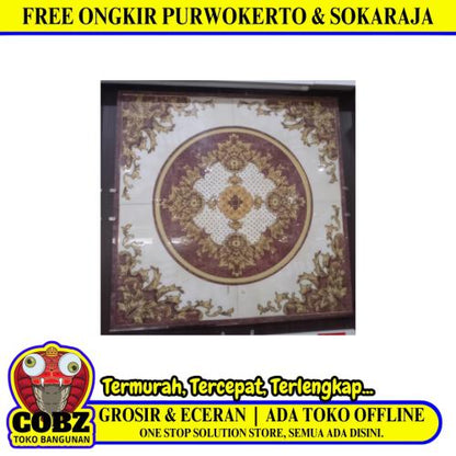 60 CM X 60 CM / VIVA ORHA 64165 Granit Lantai Motif Pola 4 Pcs Set