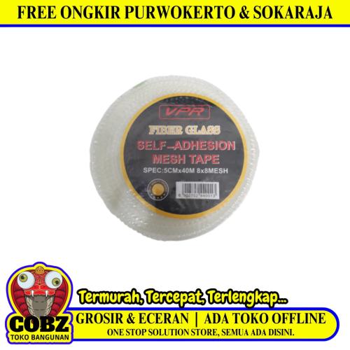 2 1/2 IN / VPR Isolasi Lakban Serat Kasa Plafon GRC Fiber Tape