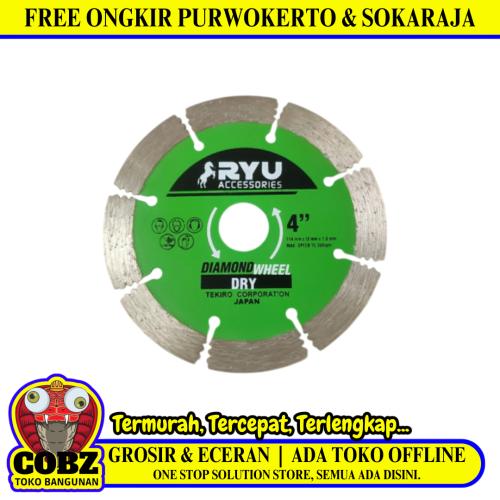 4 IN / RYU Dry Mata Gerinda Potong Keramik Diamond Cutting Wheel