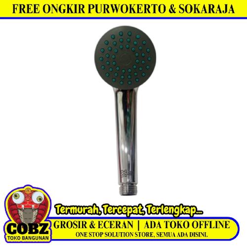 1/2 IN / HOMENEEDS 06 Kepala Shower Tangan Kamar Mandi Abu PVC