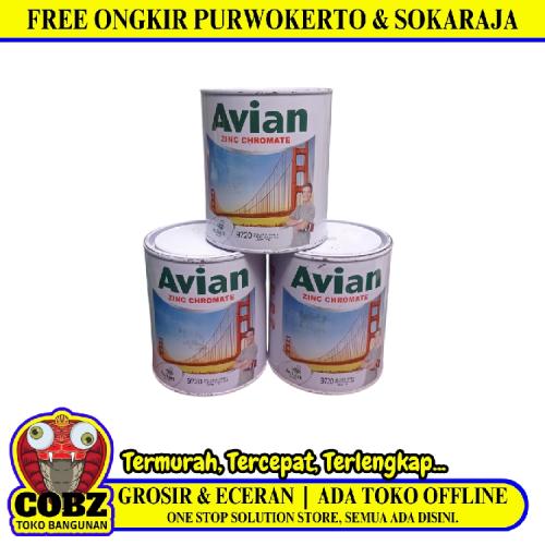 1 KG / AVIAN Dasar Meni Besi Anti Karat Zinc Chromate Primer Kaleng