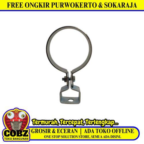 2 1/2 IN / TM  Klem Pipa Gantung Hanger Clamp Galvanis Tipis