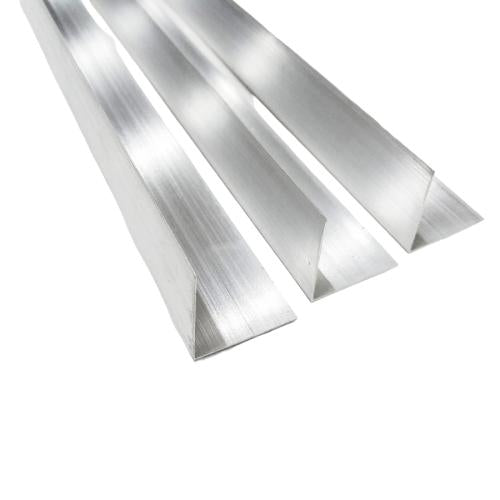 2.5 CM x 2.5 CM x 6 M / TM Lis Meja Etalase Rak Siku Aluminium Batang