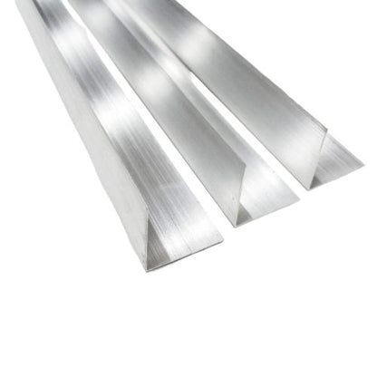 2.5 CM x 2.5 CM x 6 M / TM Lis Meja Etalase Rak Siku Aluminium Batang