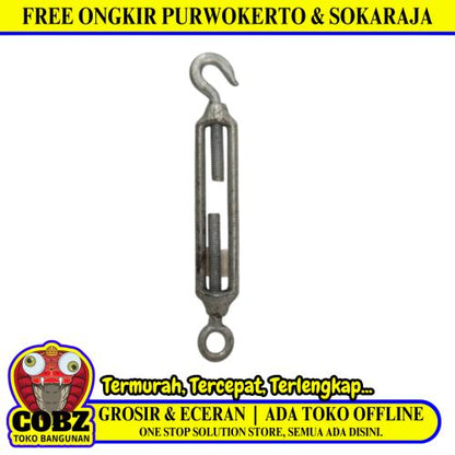 M 8 / TM Span Skrup Jarum Keras Kawat Turn Buckle 5/16 IN Silver