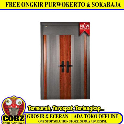 5 CM x 150 CM x 240 CM / FORTRESS SHD 150.02 DOUBLE Pintu Kamar Mandi Baja Set