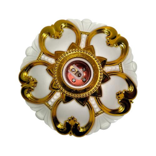 ROCIA Fitting Tempat Lampu Plafon Atap Tempel Motif Besar Gold