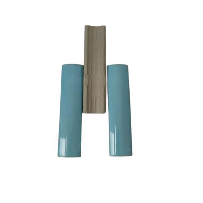 10 CM / TM Kuku Macan Bon Bon Lis Keramik Permukaan Light Blue Lembar