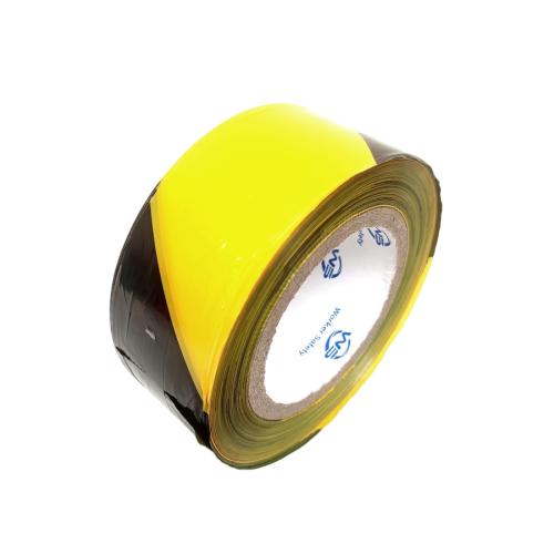 50 MM x 3 M / WS Garis Polisi Safety Line Non Lem Hitam Kuning Roll