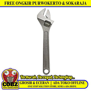 10 IN / NEW DELLAND Kunci Inggris Bago Multifungsi Adjustable Wrench
