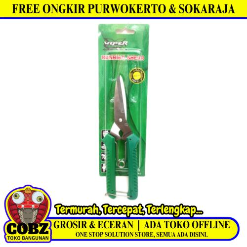 7 1/2 IN / VIPER Gunting Dahan Lurus Ranting Tanaman Pruning Shears