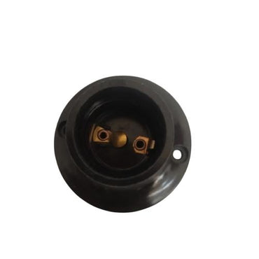 FELICE Fitting Tempat Lampu Plafon Atap Tempel Bulat Kecil Hitam