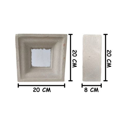 20 CM X 20 CM / NM Rooster Strimin Jalusi Pasir Putih Jumlah Sisi Biji