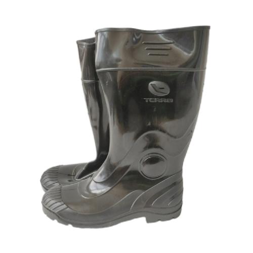 NO 41 / AP TERA Sepatu Boot Kebun Pabrik Proyek Safety Karet Hitam Set