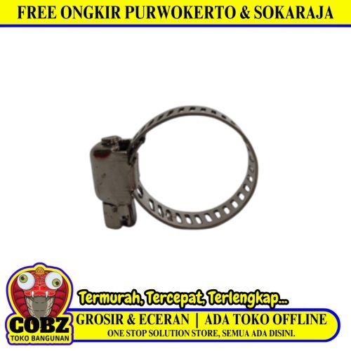 3/4 IN / TM Klem Selang Air Gas LPG Regulator Hose Clamp Stainless