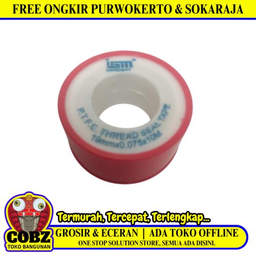 10 M / IGM Seal Tape TBA Selotip Siltip Isolasi Kran Air Per Pcs