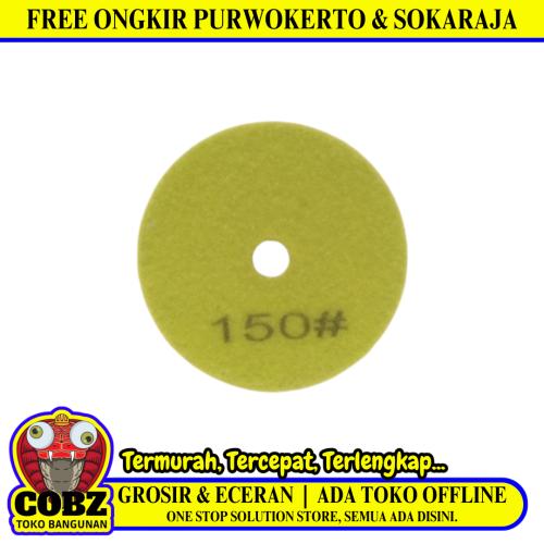 4 IN x GRIT 150 / COBZ Mata Poles Marmer Diamond Polishing Pad