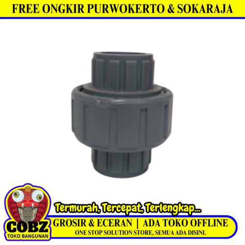 2 IN / RUCIKA Water Mur Moor Polos Union Socket PVC Plastik Pcs