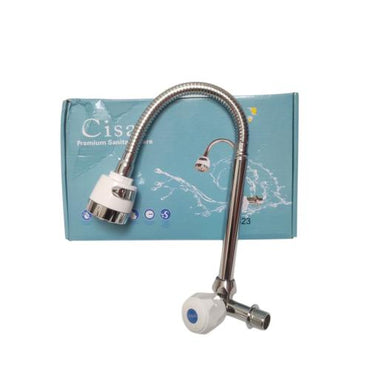 1/2 IN / CISAL Kran Angsa Fleksibel Sink BCP Tembok Stainless