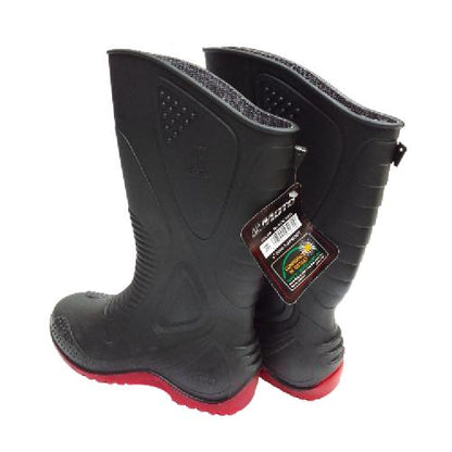 NO 40 / AP MOTO Sepatu Boot Kebun Pabrik Proyek Safety Karet Hitam Set