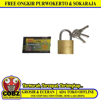 32 MM / HOLY W3132 Gembok Pintu Pagar Padlock Anti Maling Leher Pendek