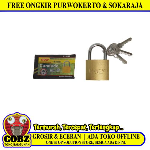 32 MM / HOLY W3132 Gembok Pintu Pagar Padlock Anti Maling Leher Pendek