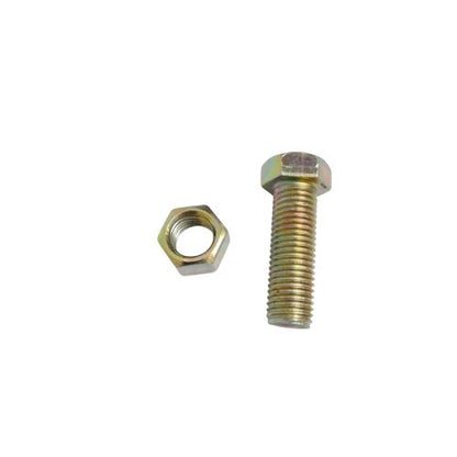 M 10 x 30 MM / TM Baut Mur Hexagon Bolt Nut Flat Head Kuning Biji