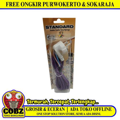 160 CM /STANDARD Kabel Jek Setrika Gosokan 2 Kabel