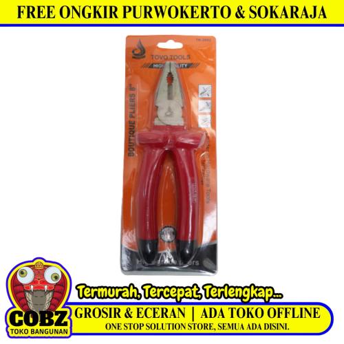 8 IN / TOVO Tang Kombinasi Kawat Kabel Combination Pliers