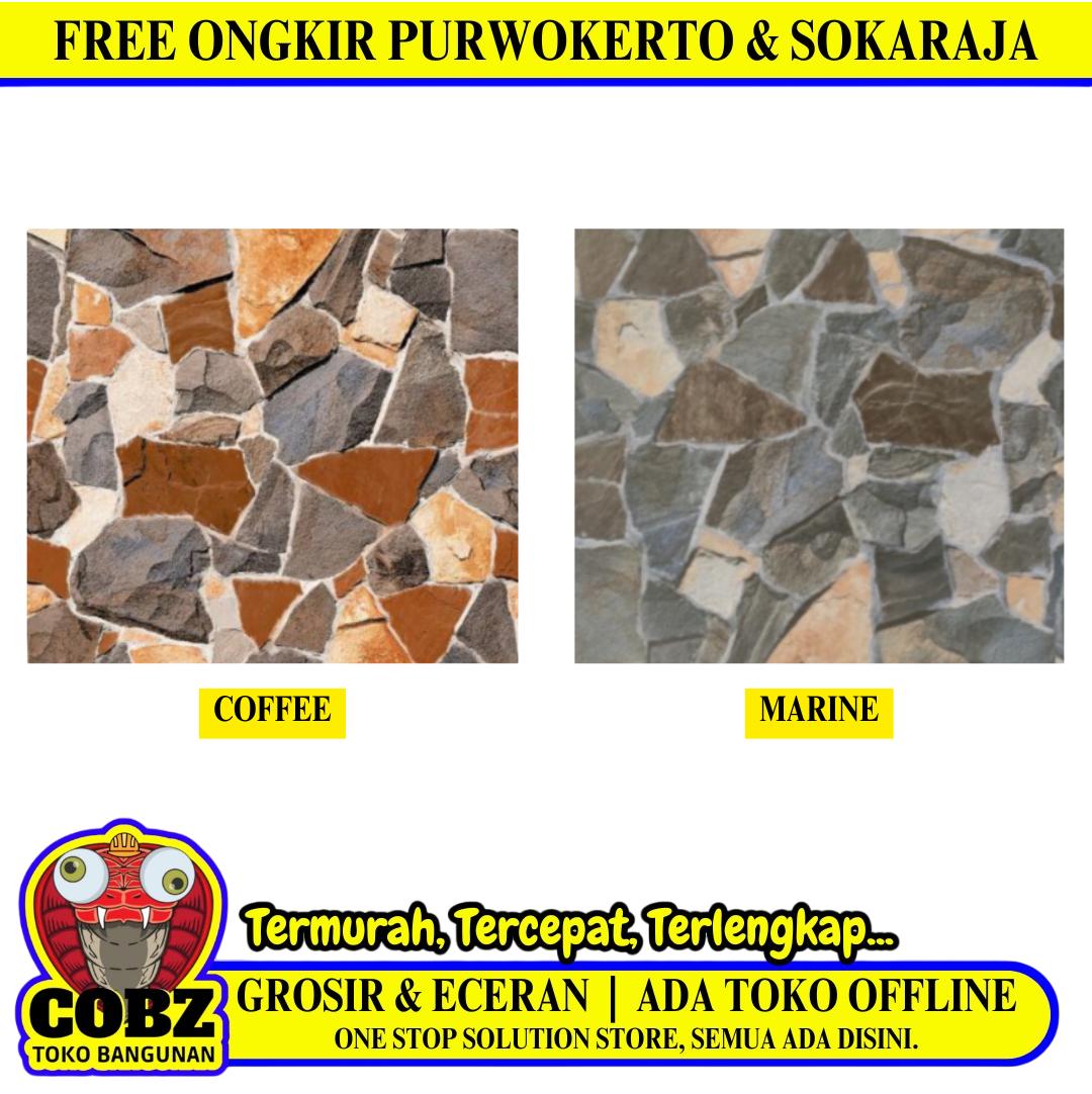 40 CM x 40 CM / SIGNATURE RIVERSTONE Keramik Lantai Teras Matte Dus