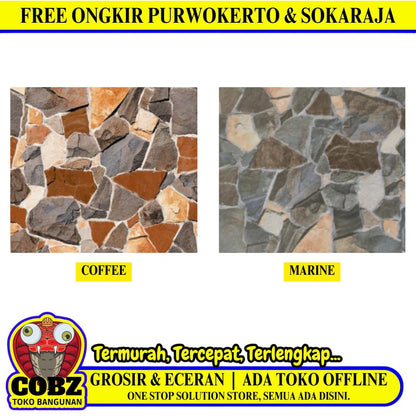 40 CM x 40 CM / SIGNATURE RIVERSTONE Keramik Lantai Teras Matte Dus