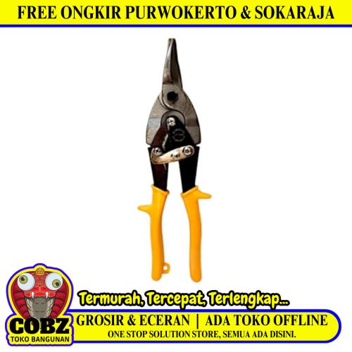 10 IN /SOLIGEN Gunting Hollow Baja Ringan Seng Aviation Snip Scissors