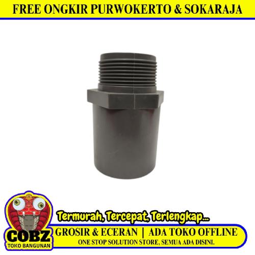 1 1/2 IN / RUCIKA AW Sok Drat Luar Shock Valve Socket Fitting Pipa PVC