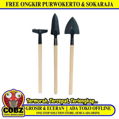 9 IN / NM Sekop Taman Kebun Media Tanaman Mini 3 Pcs Set