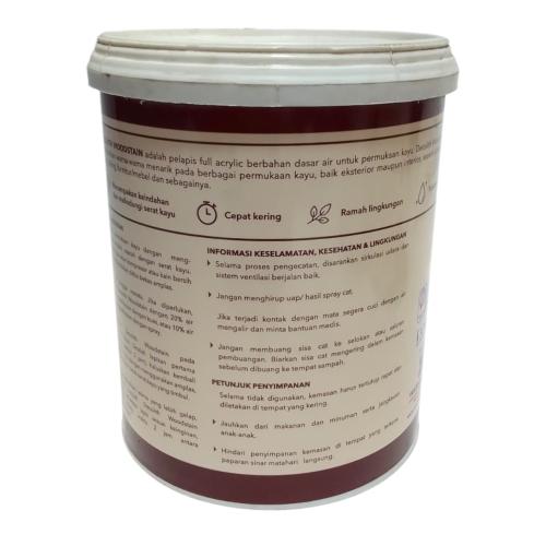 1 KG / DECOLITH Cat Plitur Kayu Wood Stain Water Based Paint Galon