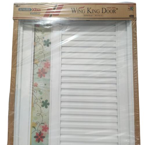 8 CM X 71 CM X  201 CM / WINGKING DOOR Pintu Galvalum Kanan + Cermin Set