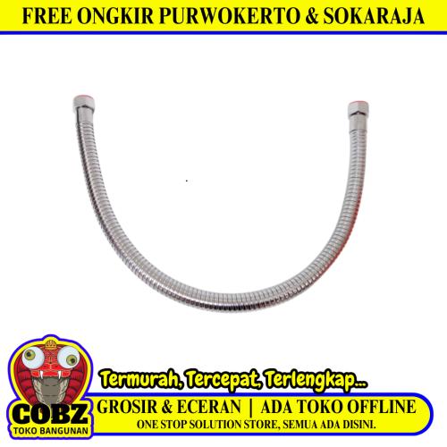 1/2 IN x 60 CM / NM Selang Fleksibel Sink Hose Kloset Stainless