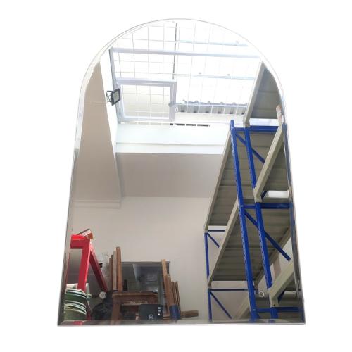 40CM X 60CM / GRAGE Cermin Wastafel Kaca Kamar Mandi 1/2 Bulat Set