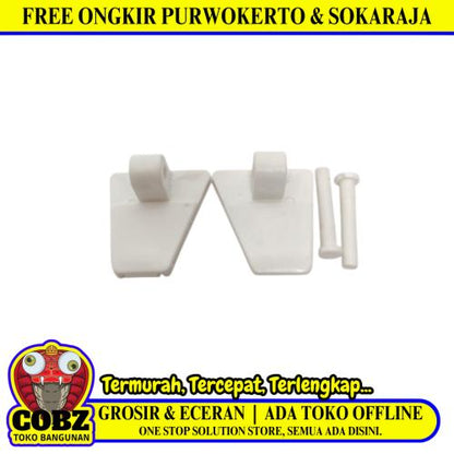 COBZ  Baut Engsel Tutup Seat Cover Kloset Monoblok PVC Putih Set