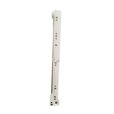 35 CM / HUBEN Rel Laci Roda Drawer Slide Single Track Putih Set