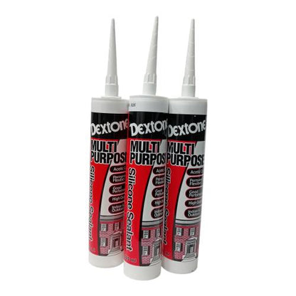 300 ML / DEXTONE MULTI PURPOSE Lem Silicone Sealant Kaca Akrilik Acid Asam Botol - (ETC No :   ...   )