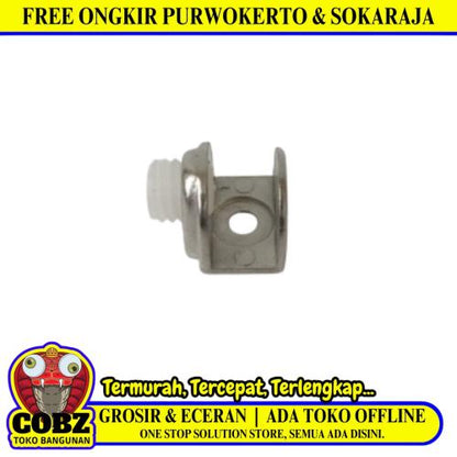 TM Ambalan Jepit Skrup Penahan Papan Lemari Furniture Besi Biji