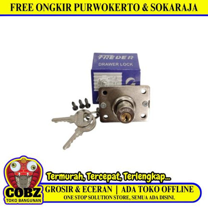 16 MM / FREDER 101 Kunci Laci Lemari Cabinet Drawer Lock Kecil Set