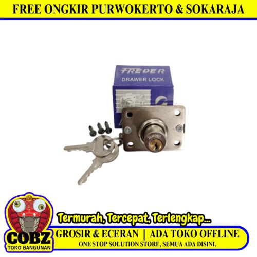 16 MM / FREDER 101 Kunci Laci Lemari Cabinet Drawer Lock Kecil Set