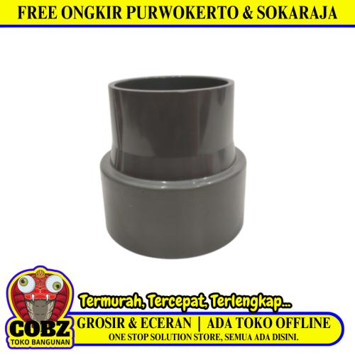 2 1/2 IN x 2 IN / RUCIKA D-IN Increaser Verlop Sok Flock Fitting Pipa PVC