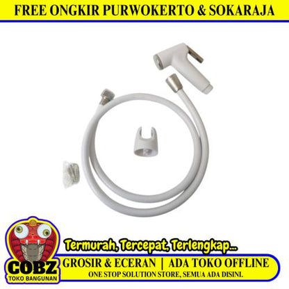 1/2 IN X 120 CM / BRACHIO Jet Shower Cebok Toilet Plastik PVC Set