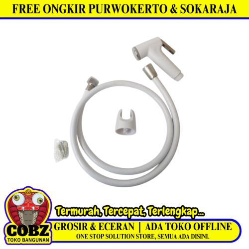 1/2 IN X 120 CM / BRACHIO Jet Shower Cebok Toilet Plastik PVC Set