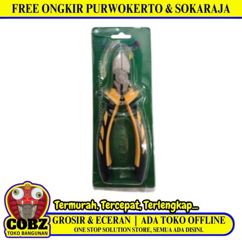 6 IN / NISHIO Tang Potong Kawat Kabel Diagonal Cutting Pliers