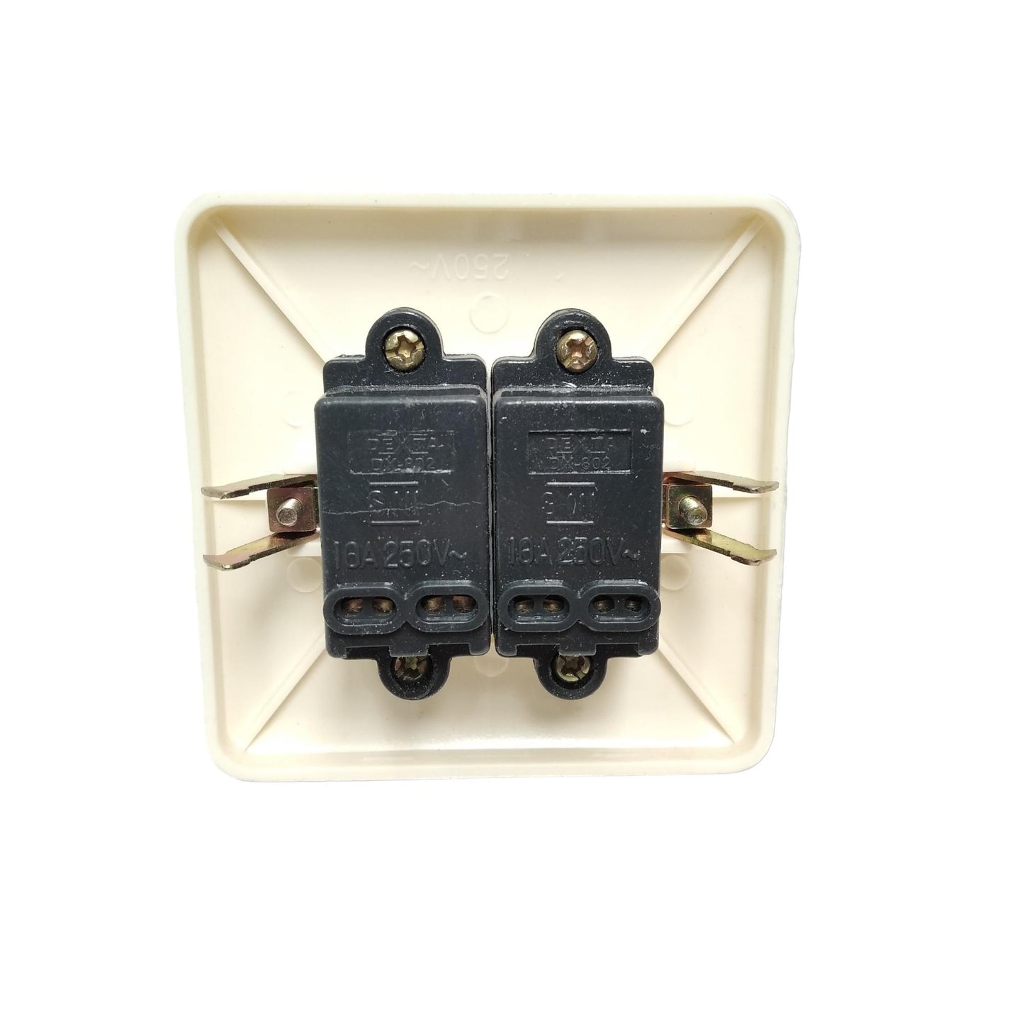 DEXTA Saklar Ganda Double Seri 2 Gang Tanam IB Inbow Putih